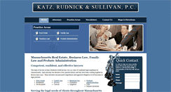 Desktop Screenshot of katzrudnick.com